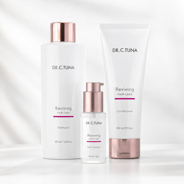 Set Reviving Hair Care Farmasi Dr. C. Tuna para cabello débil