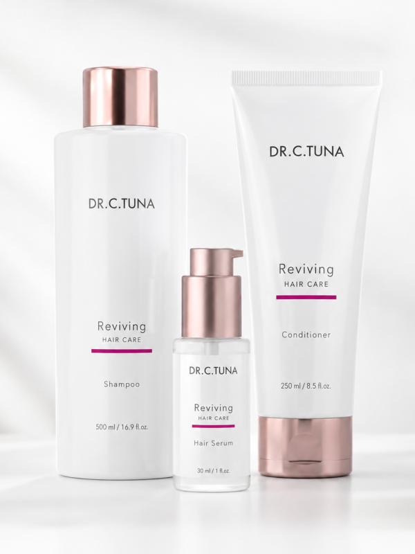Set Reviving Hair Care Farmasi Dr. C. Tuna para cabello débil