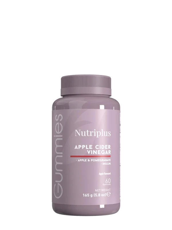 Gomitas de vinagre de manzana Farmasi Nutriplus de 60 unidades
